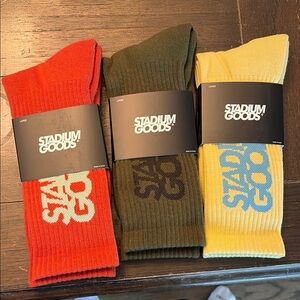 Men's Socks - Red, Green, Yellow- stadium goods